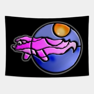 Pink Whale Tapestry