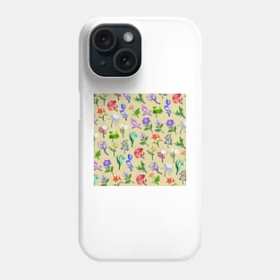 Genshin Impact Flowers Print (Beige) Phone Case