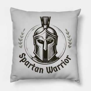 Spartan warrior vintage Pillow