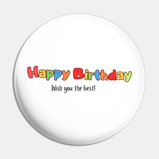 Happy Birthday Pin