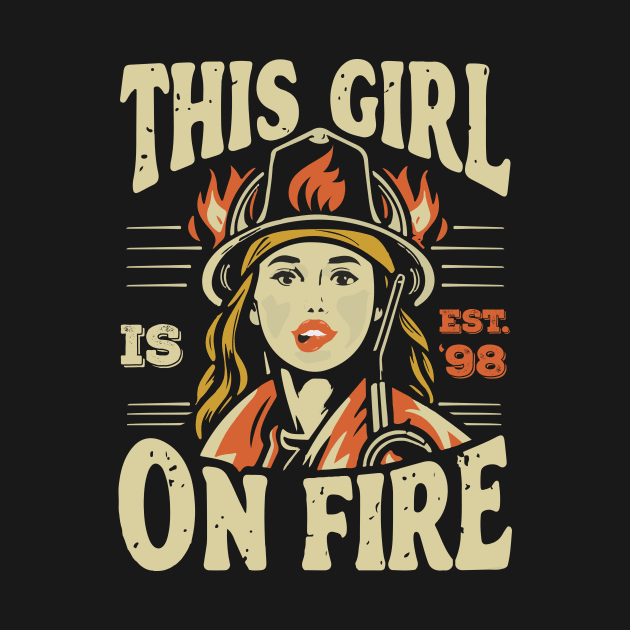 Fierce Firefighter Beauty Girl 98 by ArtMichalS