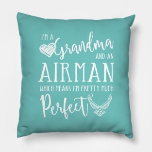 Perfect Grandma and Airman Pillow