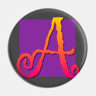 Letter A Pin