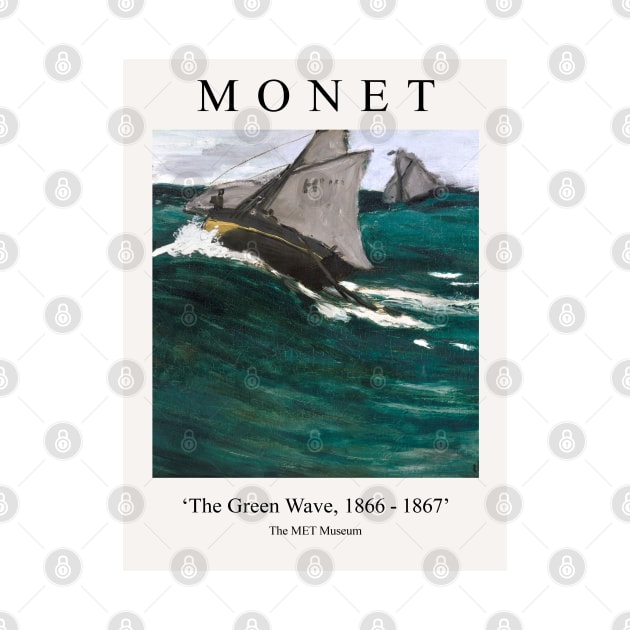 Claude Monet The Green Wave by VanillaArt