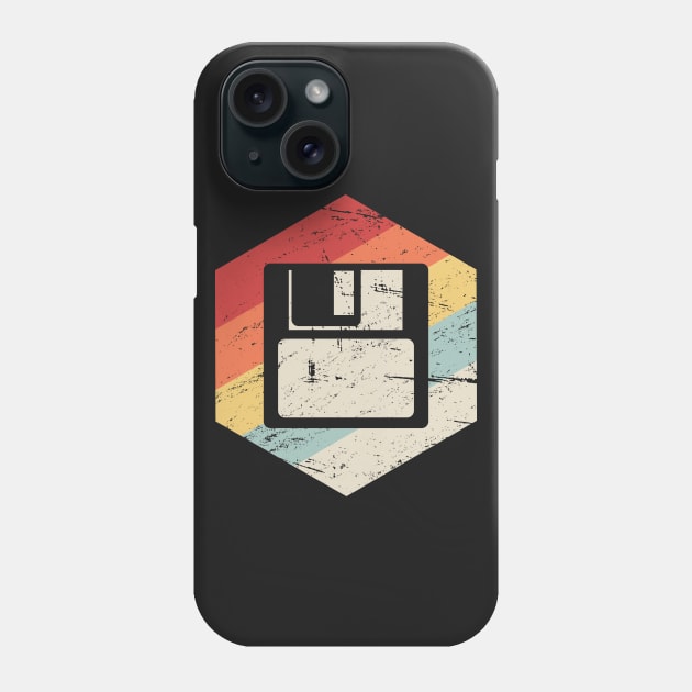 Retro Floppy Disk Icon Phone Case by MeatMan