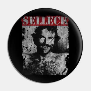 TEXTURE ART - Tom Selleck 80s Pin