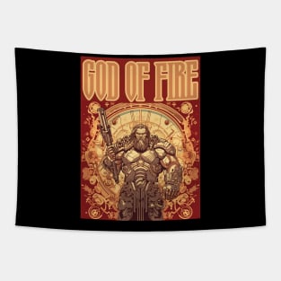 God Of Fire And Weapons Tapestry