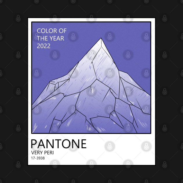 VERY PERI PANTONE Color. Mountain by 2dsandy