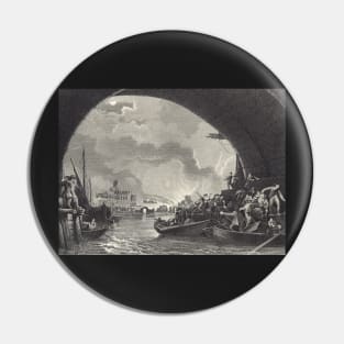 Escaping The Great Fire of London 1666 Pin