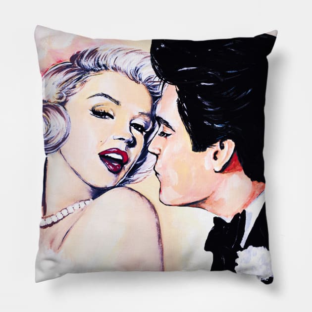 Two of the most well-known people in the world Pillow by Svetlana Pelin