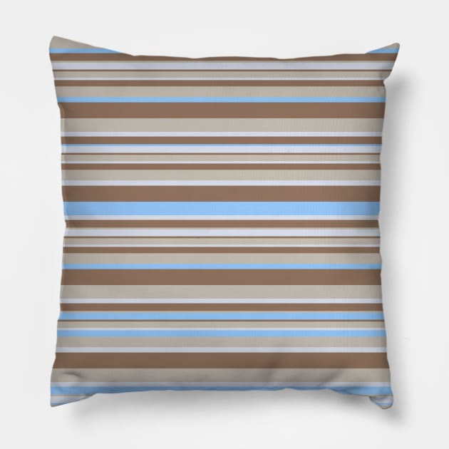 Ancient Minoan Stone and Sky Stripes for Face Masks Pillow by ellenhenryart