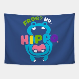 Frog no Hippo Rainbow Tapestry