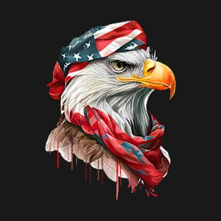 Bald Eagle 4th of July desig T-Shirt