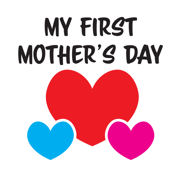 My First Mother's day mother of twins baby boy and baby girl by sigdesign