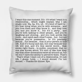 frances ha monologue Pillow