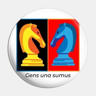 Gena Una sumus, we are one family Pin