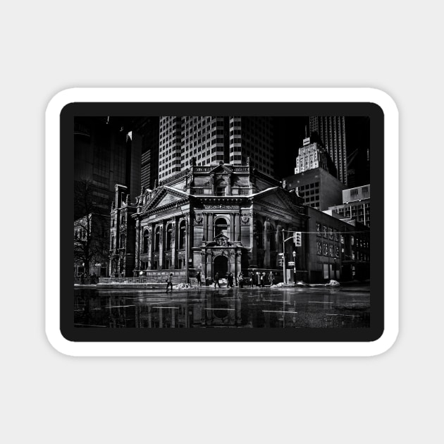 The Hockey Hall Of Fame Toronto Canada Reflection Magnet by learningcurveca