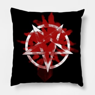 Pentagram with blood stains Pillow