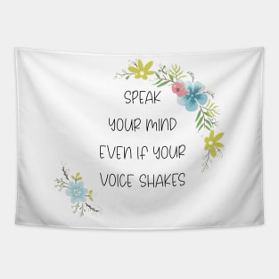 Speak Your Mind Even If Your Voice Shakes,RBG, Women Power, Supreme Court, Ruth Bader Ginsburg Tapestry