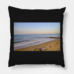 A view across Cart Gap beach on the Norfolk coast Pillow