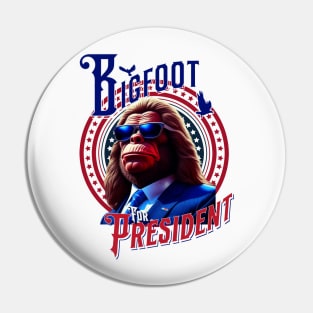 Bigfoot for President 2024 Election Pin