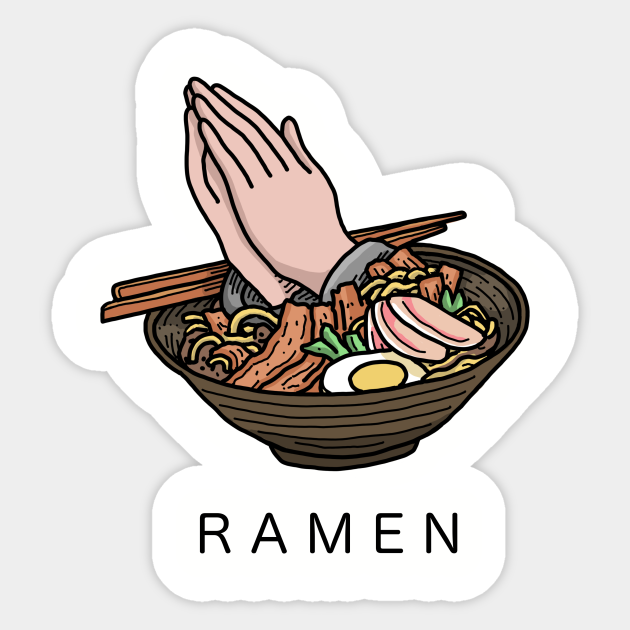 Wiskundige verhouding Mellow RAMEN - Ramen - Sticker | TeePublic