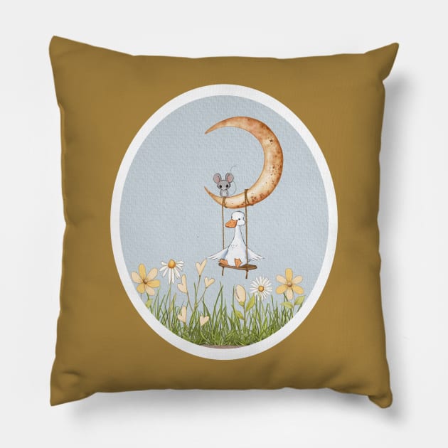 Moon Swing Pillow by Designz4U