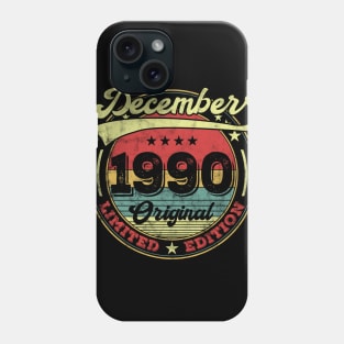 December 1990 Birthday Vintage Limited Edition Phone Case