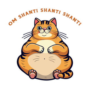 om shanti shanti shanti - fat cat T-Shirt