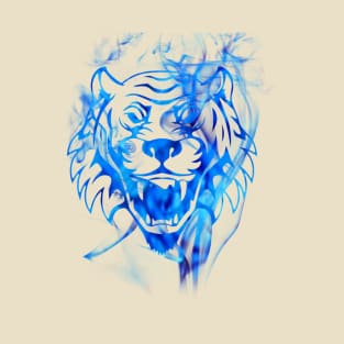 Blue Flame Tiger T-Shirt