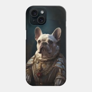 White French Bulldog - Medieval French Prince Phone Case