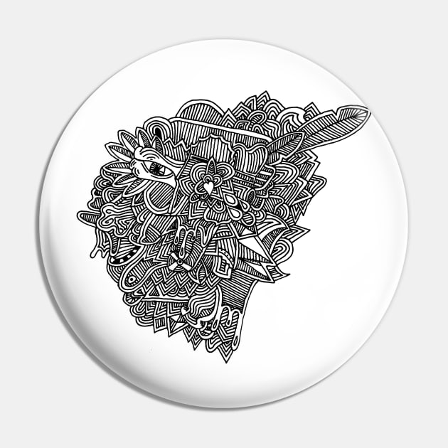 Pigeon Pin by PsychedelicDesignCompany