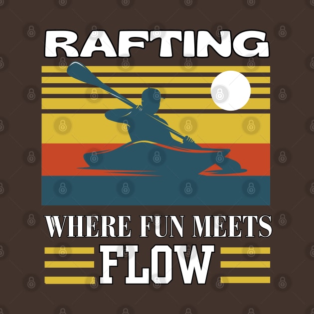 Vintage Rafting Where fun meets the flow by Just-One-Designer 