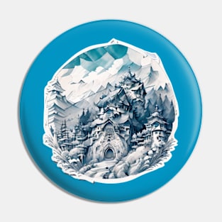 Zen Mountain Retreat Pin