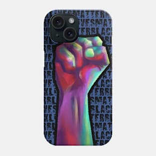 Black Lives Matter Text BG Phone Case