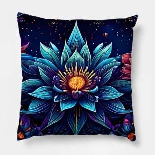 Psychedelic Flower Pillow