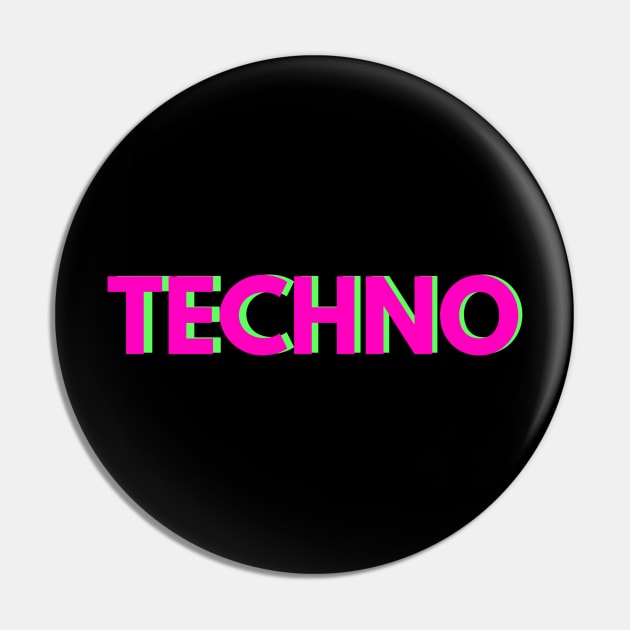 TECHNO Pin by FromBerlinGift