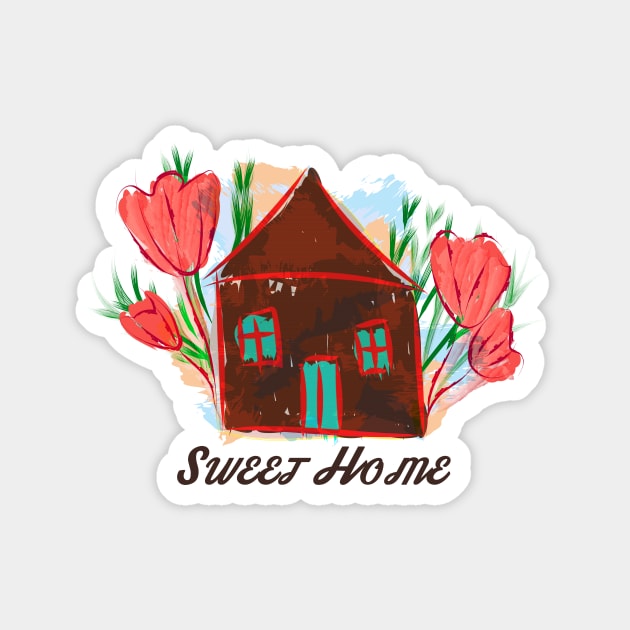 Sweet Home Magnet by Salma Ismail