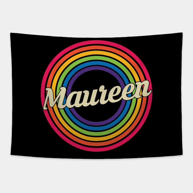 Maureen - Retro Rainbow Style Tapestry by MaydenArt