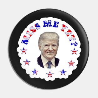 MISS ME YET? Patriotic Trump Stickers Magnets Pin