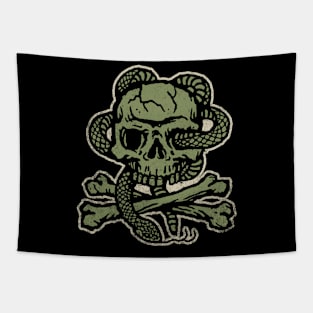 SKULL AND SNAKES Tapestry