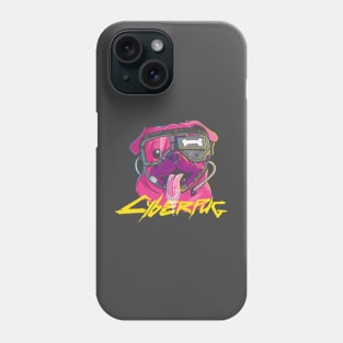 Tech Pug: Modern and Futuristic Cyber Pug Phone Case