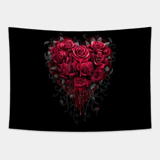 Bleeding Heart - Gothic Roses - Spiral Original Tapestry
