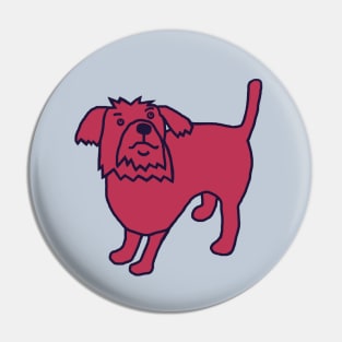 Viva Magenta Color of the Year 2023 Dog Pin