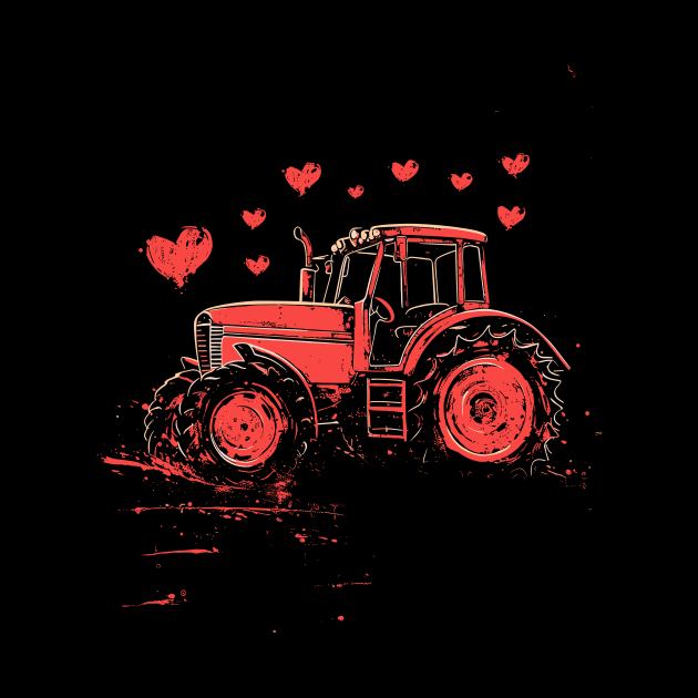 Vintage Tractor | Valentines Day by Indigo Lake