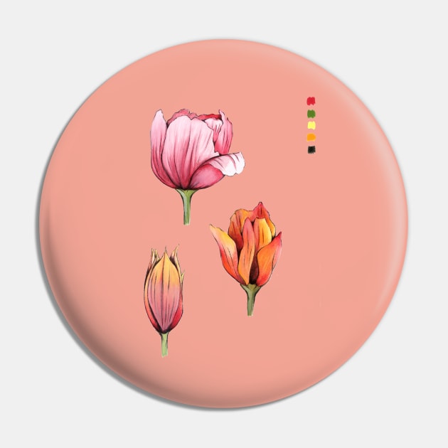 Tulips Pin by IndiasIllustrations