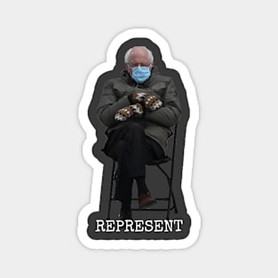 Bernie Sanders Inaugural Represent Magnet