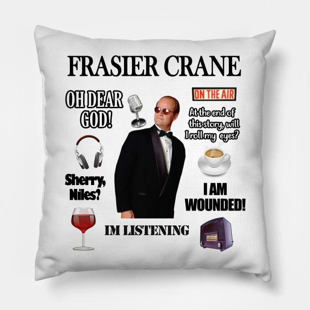 frasier crane Pillow by aluap1006