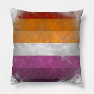 Lesbian pride flag Pillow