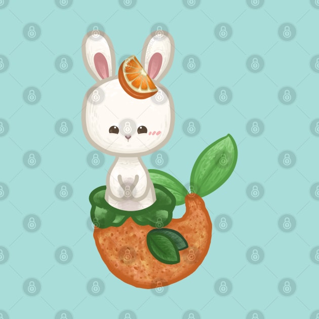 Bunny Orange Mermaid by Khotekmei